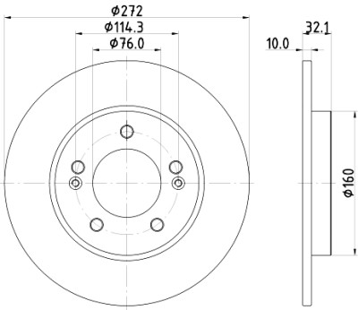 Disco de freio HELLA 8DD 355 126-501