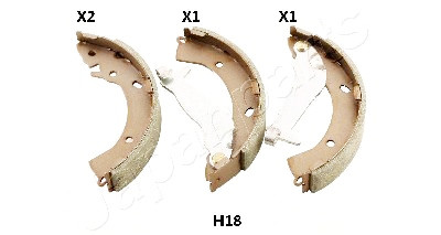 Conjunto de sapatas de freio JAPANPARTS JAPGF-H18AF