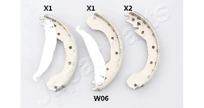 Conjunto de sapatas de freio JAPANPARTS JAPGF-W06AF