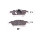 Conjunto de pastilhas de freio JAPANPARTS JAPPA-031AF