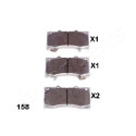Conjunto de pastilhas de freio JAPANPARTS JAPPA-158AF