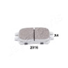 Conjunto de pastilhas de freio JAPANPARTS JAPPA-2016AF