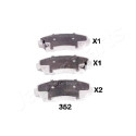 Conjunto de pastilhas de freio JAPANPARTS JAPPA-352AF