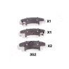 Conjunto de pastilhas de freio JAPANPARTS JAPPA-352AF
