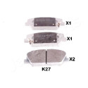 Conjunto de pastilhas de freio JAPANPARTS JAPPA-K27AF