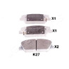 Conjunto de pastilhas de freio JAPANPARTS JAPPA-K27AF