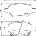 Conjunto de pastilhas de freio JAPANPARTS JAPPP-0405AF