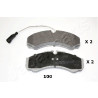 Conjunto de pastilhas de freio JAPANPARTS JAPPP-100AF