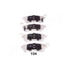 Conjunto de pastilhas de freio JAPANPARTS JAPPP-104AF