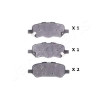Conjunto de pastilhas de freio JAPANPARTS JAPPP-2003AF