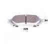 Conjunto de pastilhas de freio JAPANPARTS JAPPP-228AF