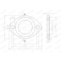 Conector de tubos, sistema de escape