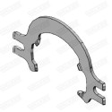 Peça de aperto, sistema de escape