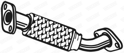 Tubo ondulado, sistema de escape