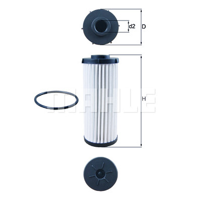 Filtro hidráulico, transmissão automática MAHLE ORIGINAL HX 139D