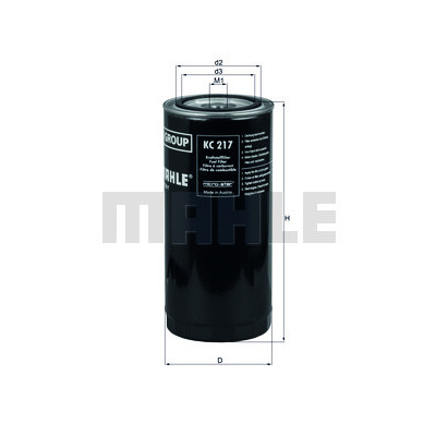 Filtro de combustível MAHLE ORIGINAL KC 217