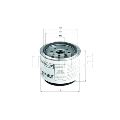 Filtro de combustível MAHLE ORIGINAL KC 220D