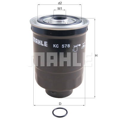 Filtro de combustível MAHLE ORIGINAL KC 578D