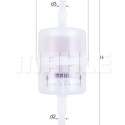 Filtro de combustível MAHLE ORIGINAL KL 1022