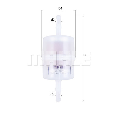 Filtro de combustível MAHLE ORIGINAL KL 1022