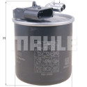 Filtro de combustível MAHLE ORIGINAL KL 950