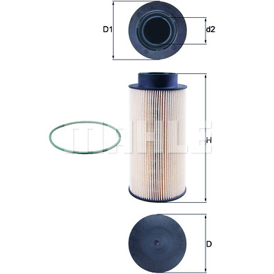 Filtro de combustível MAHLE ORIGINAL KX 182D