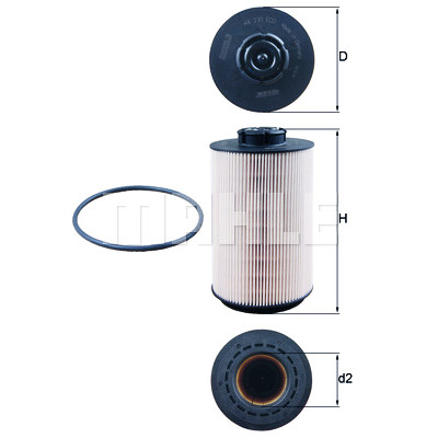 Filtro de combustível MAHLE ORIGINAL KX 230D