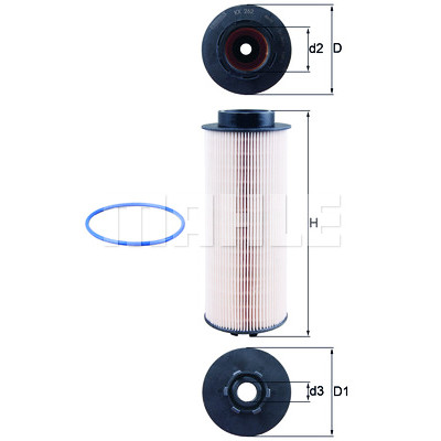 Filtro de combustível MAHLE ORIGINAL KX 262D
