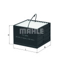 Filtro de combustível MAHLE ORIGINAL KX 395