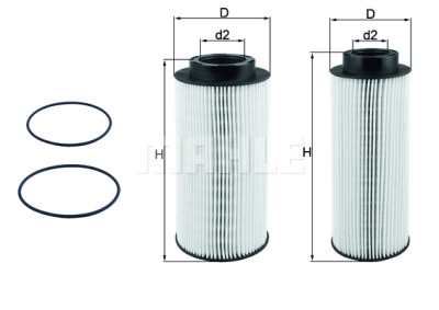 Filtro de combustível MAHLE ORIGINAL KX 439KIT