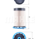 Filtro de combustível MAHLE ORIGINAL KX 592