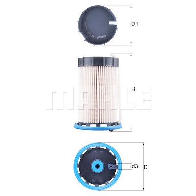 Filtro de combustível MAHLE ORIGINAL KX 592