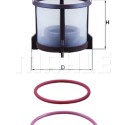 Filtro de combustível MAHLE ORIGINAL KX 72D2