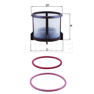 Filtro de combustível MAHLE ORIGINAL KX 72D2