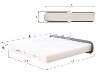 Filtro, ar de cabine MAHLE ORIGINAL LA 1361