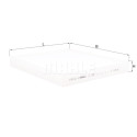 Filtro, ar de cabine MAHLE ORIGINAL LA 1399