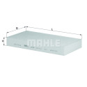 Filtro, ar de cabine MAHLE ORIGINAL LA 180