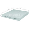 Filtro, ar de cabine MAHLE ORIGINAL LA 833