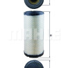 Filtro de ar MAHLE ORIGINAL LX 1241