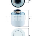 Filtro de ar MAHLE ORIGINAL LX 1245