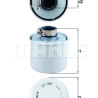 Filtro de ar MAHLE ORIGINAL LX 1245