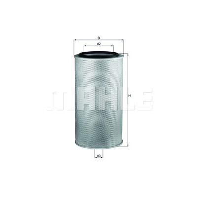 Filtro de ar MAHLE ORIGINAL LX 1255