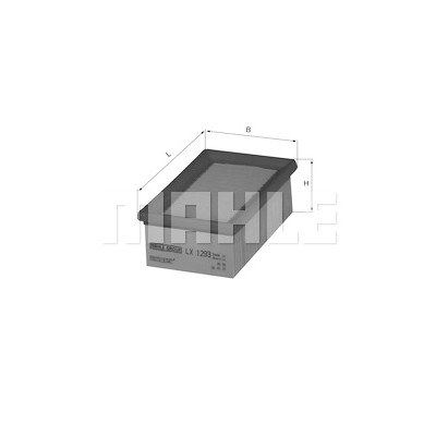 Filtro de ar MAHLE ORIGINAL LX 1293