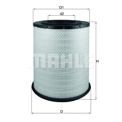 Filtro de ar MAHLE ORIGINAL LX 1587