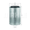 Filtro de ar MAHLE ORIGINAL LX 1606