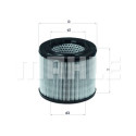 Filtro de ar MAHLE ORIGINAL LX 194