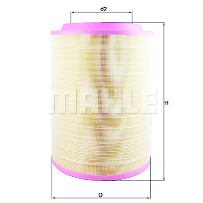 Filtro de ar MAHLE ORIGINAL LX 2082