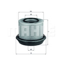 Filtro de ar MAHLE ORIGINAL LX 263