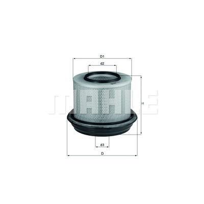 Filtro de ar MAHLE ORIGINAL LX 263