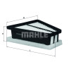 Filtro de ar MAHLE ORIGINAL LX 2911